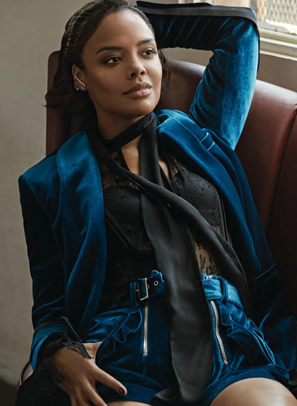 Nino Munoz Flashes Tessa Thompson In 'Wonder Woman' For Elle